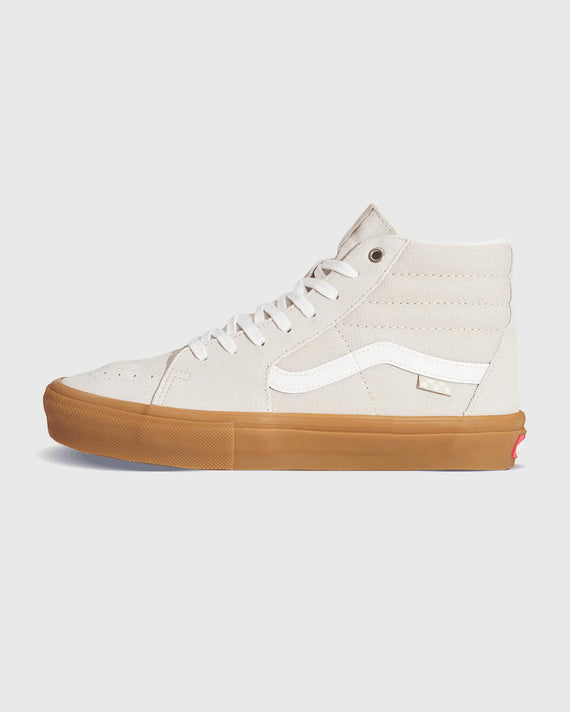Vans Skate Sk8-Hi Beige Gum linker aanzicht