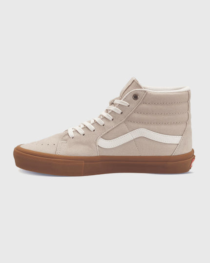Vans Skate Sk8-Hi Beige Gum linkeraanzicht
