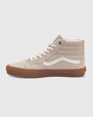Vans Skate Sk8-Hi Beige Gum linkeraanzicht