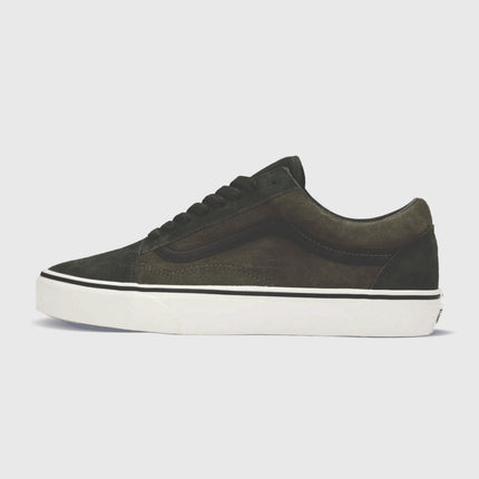 Vans Old Skool Pig Suede Sneaker Groen linkeraanzicht