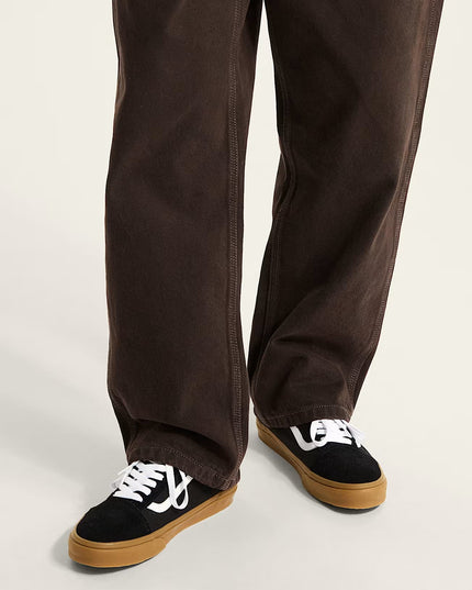 Modellen foto Vans old skool zwart gum burnedsports