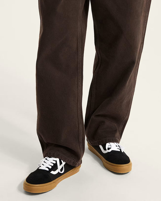 Modellen foto Vans old skool zwart gum burnedsports