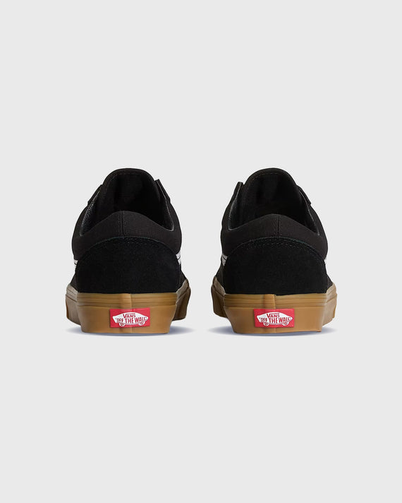 Vans old skool zwart gum achteraanzicht 
