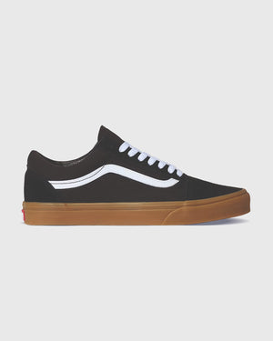 Vans old skool black gum right side view