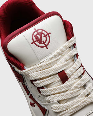 Vicinity Akimbo Low Crimson Red Close Up Laces