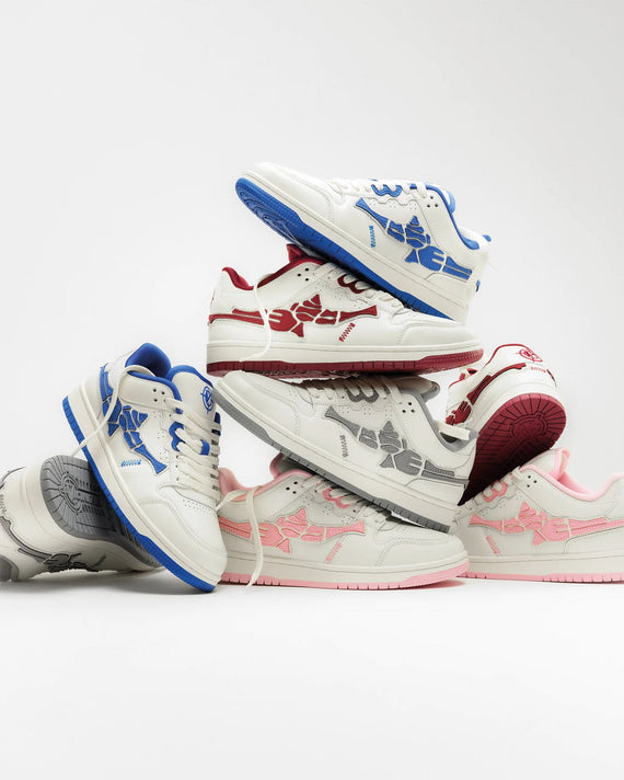 Vicinity Akimbo Low Crimson Red Stapel Sneakers