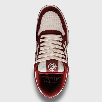 Vicinity Akimbo Low Rombo Wine Red Bovenaanzicht