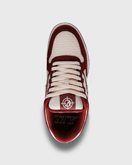 Vicinity Akimbo Low Rombo Wine Red Bovenaanzicht