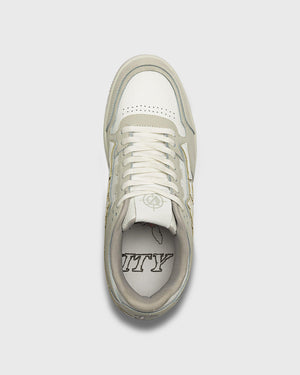 Vicinity Akimbo Low Stone Grey Bovenkant schoen binnenzool veters