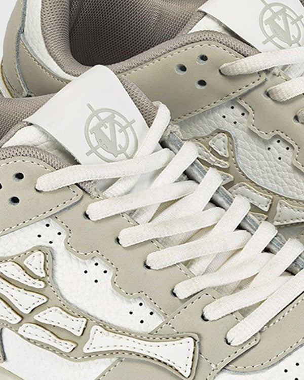 Vicinity Akimbo Low Stone Grey Close Up Laces
