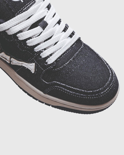 Vicinity Akimbo Lows Sneaker Denim Black detail neus