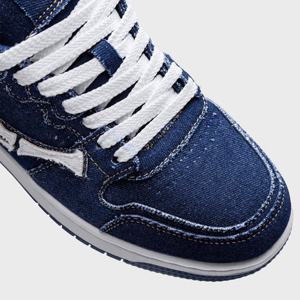 Vicinity Akimbo Lows Sneaker Denim Blue close up teen