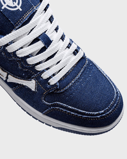 Vicinity Akimbo Lows Sneaker Denim Blue close up teen