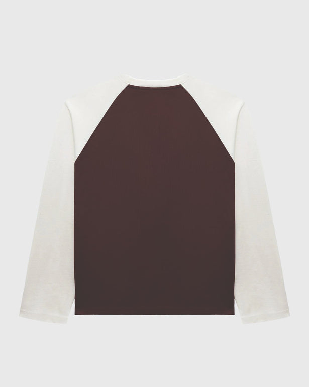 Vicinity Hall Of Fame Longsleeve Bruin Creme achteraanzicht no model