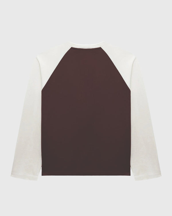 Vicinity Hall Of Fame Longsleeve Bruin Creme achteraanzicht no model