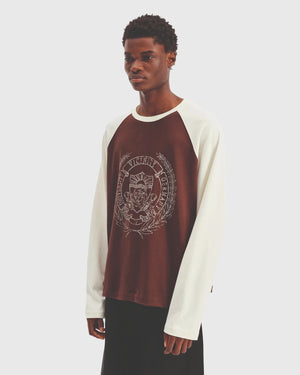 Vicinity Hall Of Fame Longsleeve Bruin Creme zijaanzicht