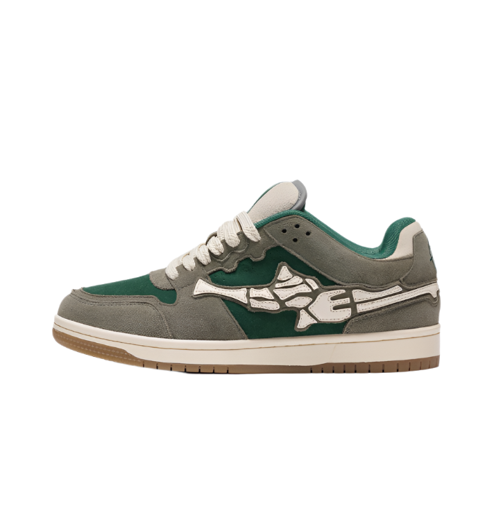 Vicinity Akimbo Lows Sneaker Gardenia Green van de zijkant bij Burned