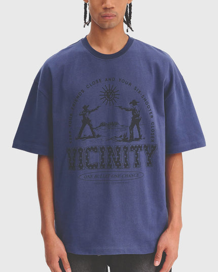 Vicinity Six Shooter Dual t-Shirt Navy mod voor