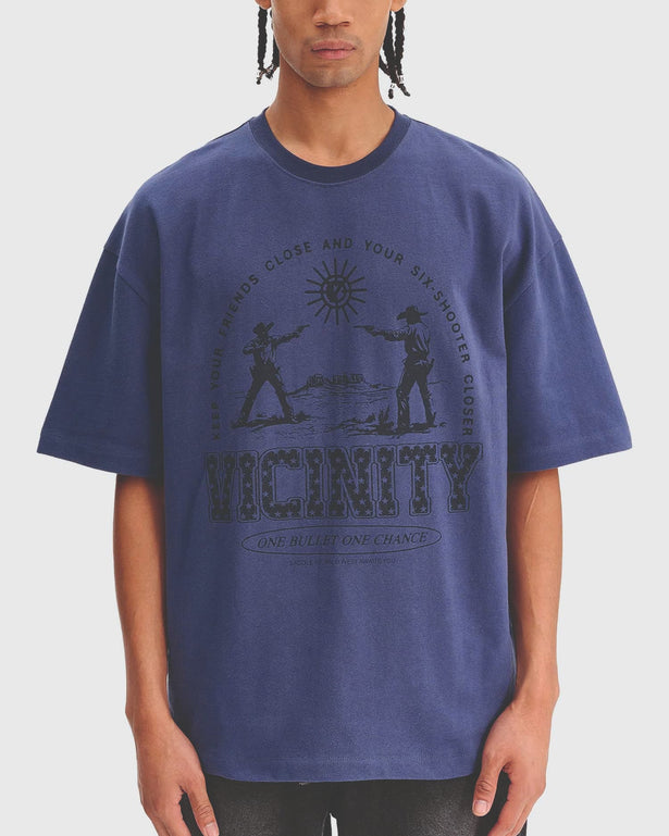 Vicinity Six Shooter Dual t-Shirt Navy mod voor