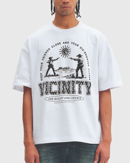 Vicinity Six Shooter Dual t-Shirt Wit vooraanzicht