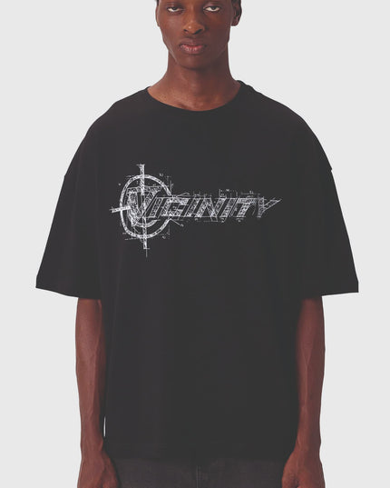 Vicinity Architecture t-Shirt Zwart vooraanzicht model