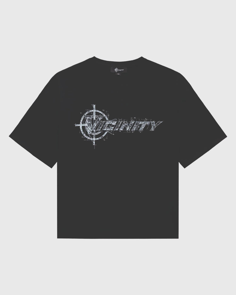 Vicinity Architecture t-Shirt Zwart vooraanzicht model