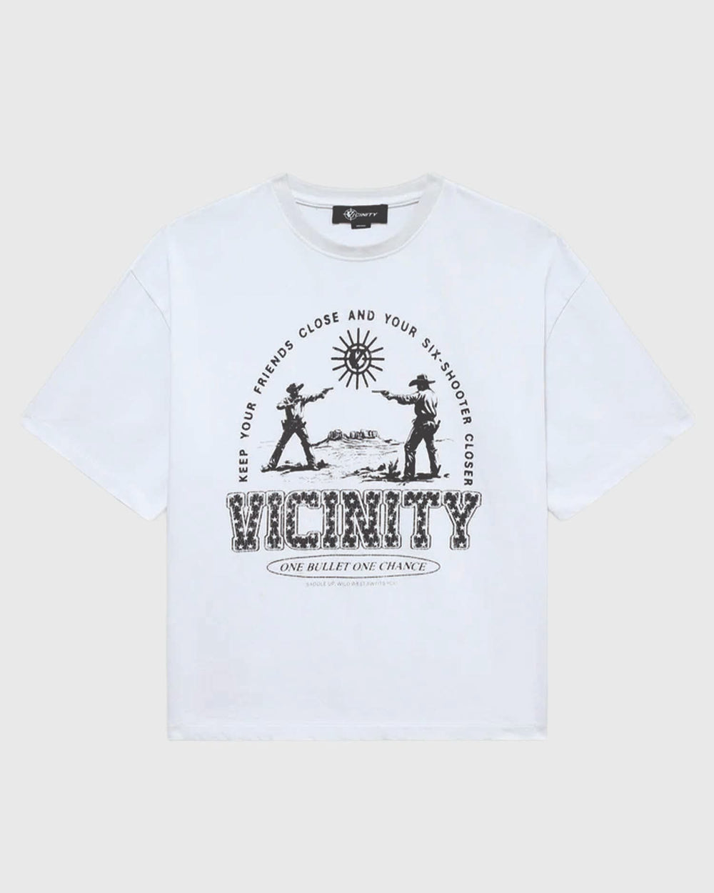 Vicinity Six Shooter Dual t-Shirt Wit vooraanzicht
