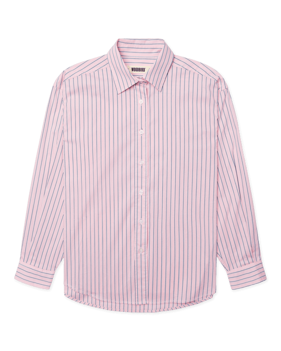 Woodbird Liva Stripe Overhemd Roze