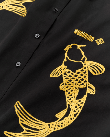 Woodbird Luna Carp Overhemd Zwart