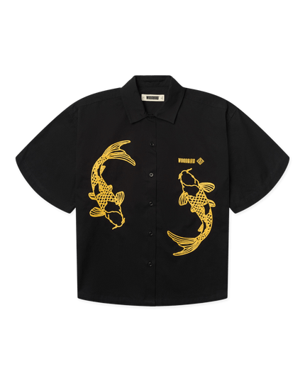 Woodbird Luna Carp Overhemd Zwart
