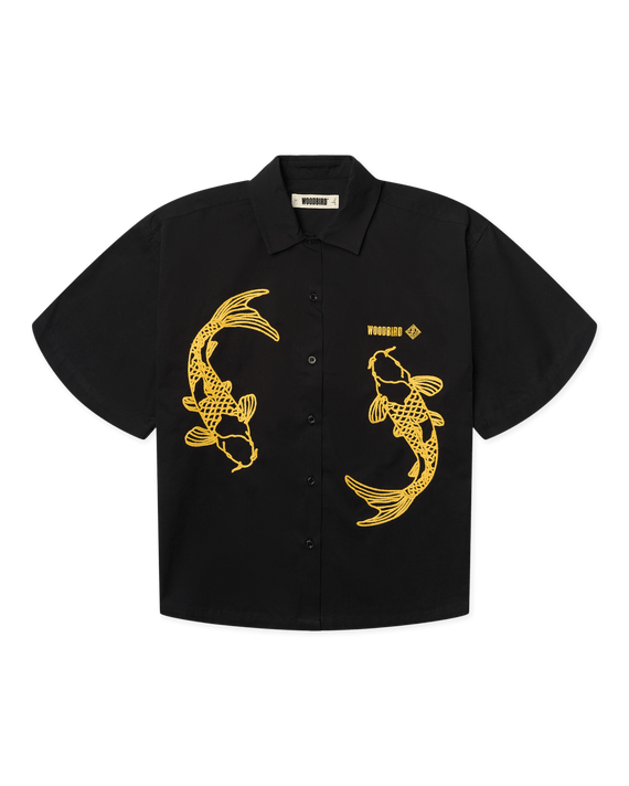 Woodbird Luna Carp Overhemd Zwart