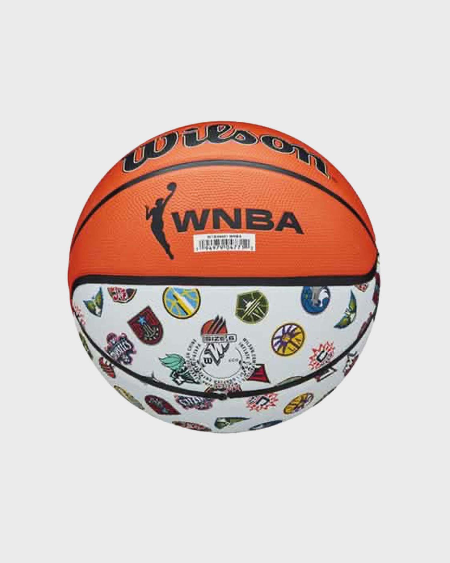 Wilson WNBA DRV Bright Outdoor Basketbal – Oranje/Blauwgroen – Maat 6 – Voor Buiten – Opvallend Design
