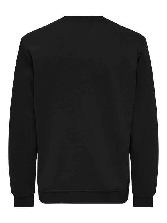 Only & Sons Jordan Reg Crew Sweater Black