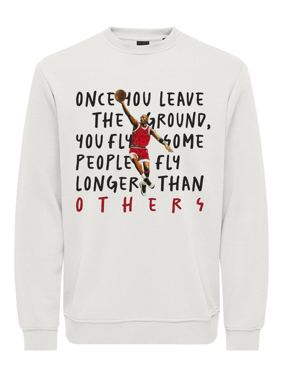 Only & Sons Jordan Reg Crew Sweater Wit