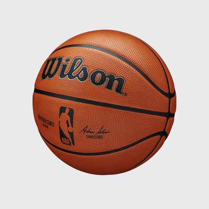 wilson buiten basketbal outdoor maat 7-6 5 heren kinderen dames authentic rubber buiten nba burned sports zijkant productfoto
