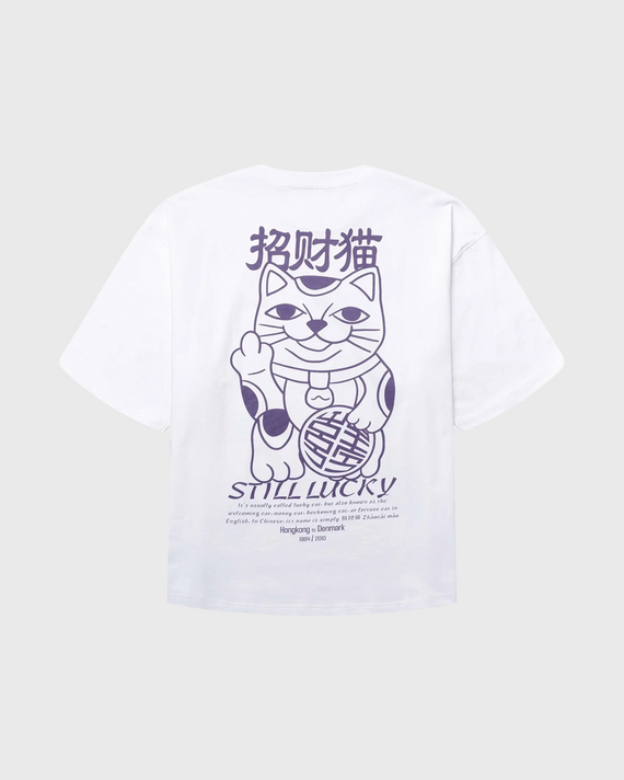 Woodbird Beam Lucky Tee Wit Achteraanzicht