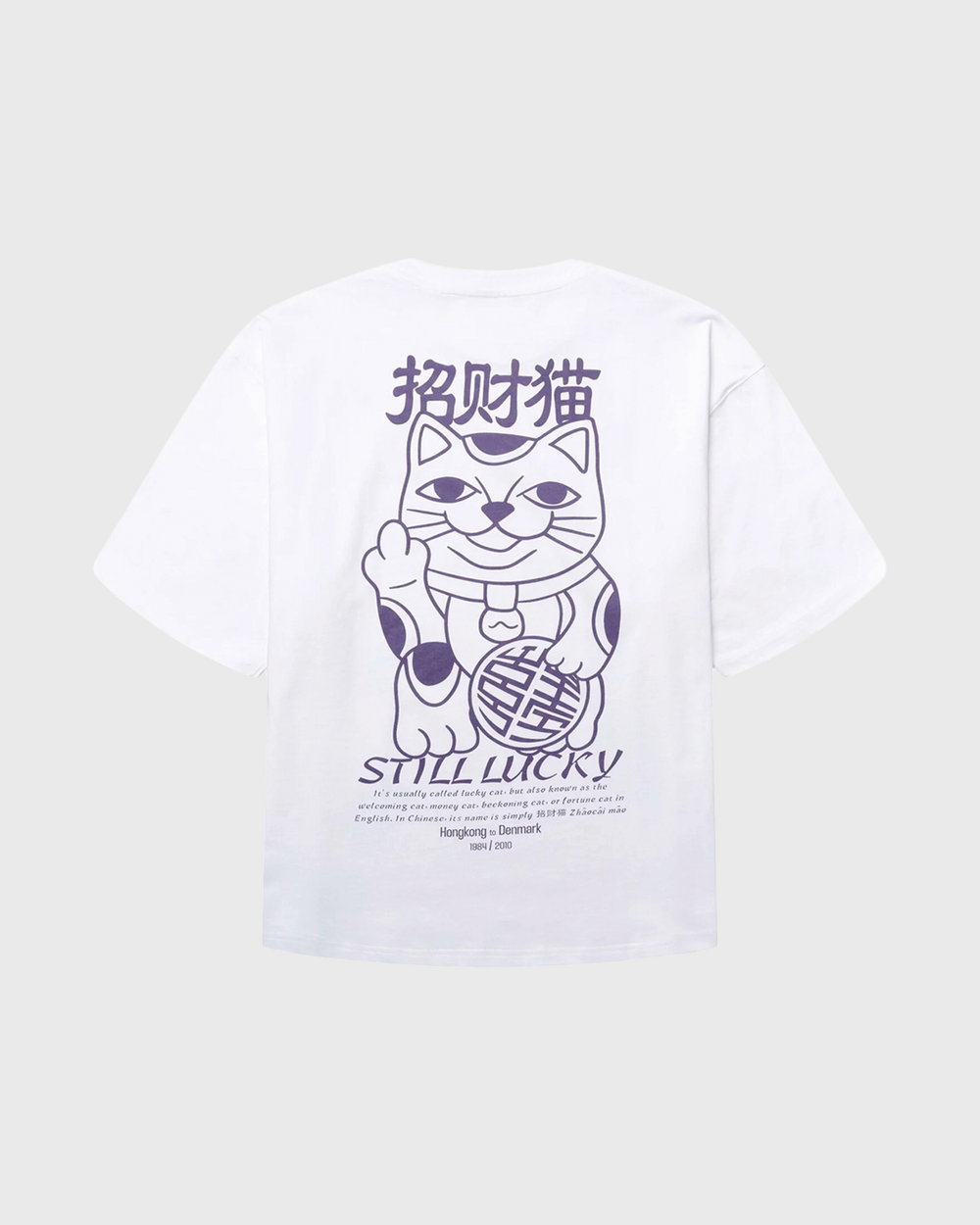 Woodbird Beam Lucky Tee Wit Vooraanzicht