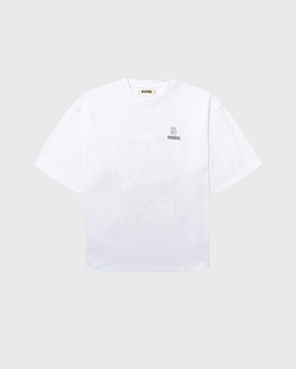 Woodbird Beam Lucky Tee Wit Vooraanzicht