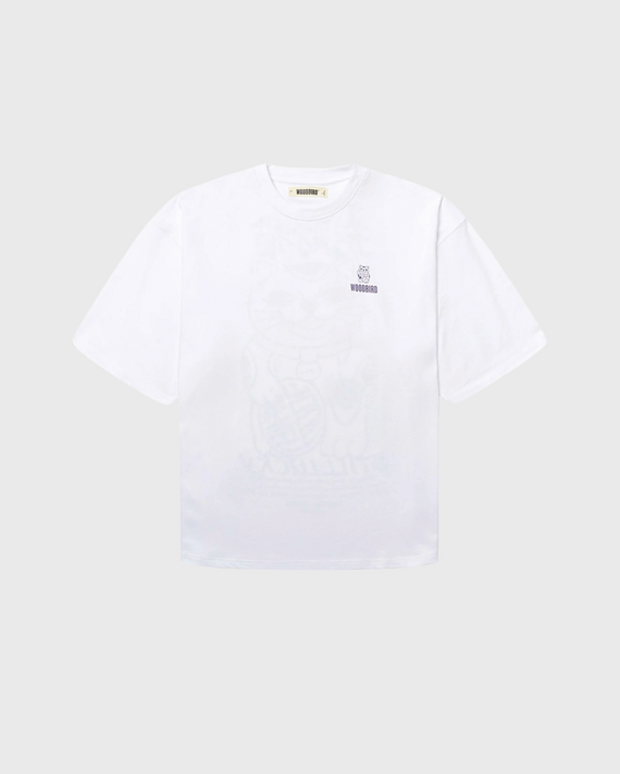 Woodbird Beam Lucky Tee Wit Vooraanzicht