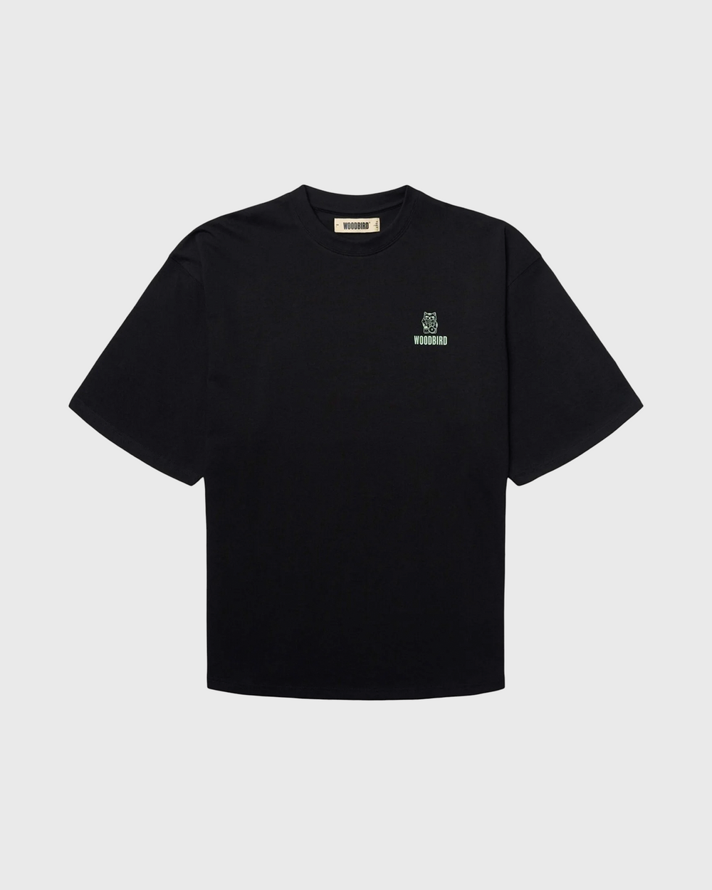 Woodbird Beam Lucky Tee Zwart Achter aanzicht