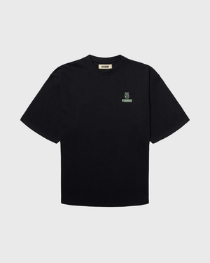 Woodbird Beam Lucky Tee Zwart Voor aanzicht