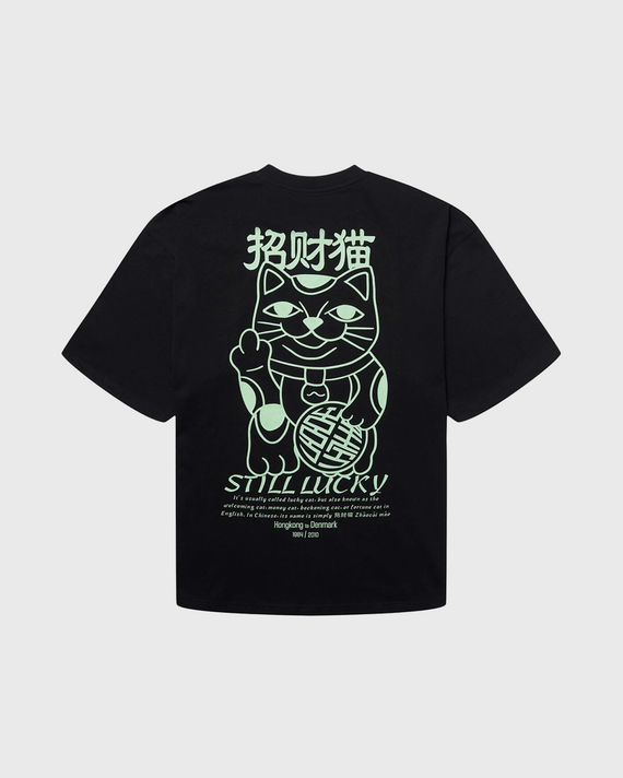 Woodbird Beam Lucky Tee Zwart Achter aanzicht