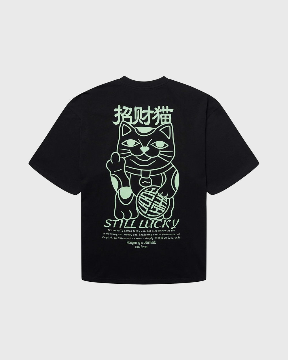 Woodbird Beam Lucky Tee Zwart Achter aanzicht