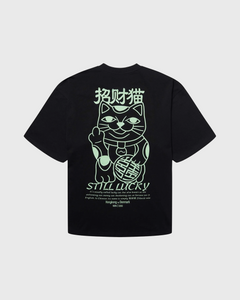 Woodbird Beam Lucky Tee Zwart Achter aanzicht