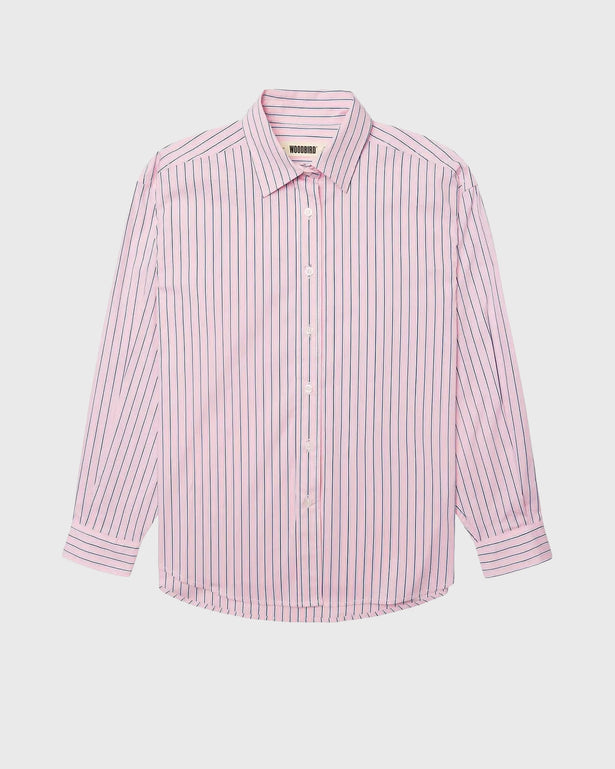 Woodbird Liva Stripe Overhemd Roze