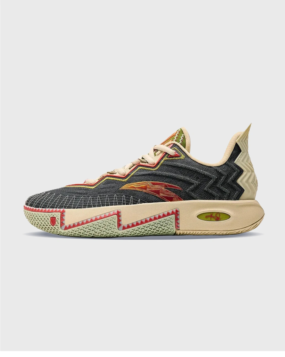 Anta KAI 2 Clutch Kyrie Irving Basketbalschoen Zwart links