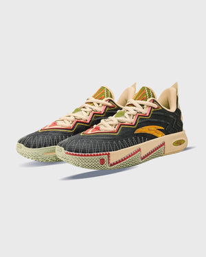 Anta KAI 2 Clutch Kyrie Irving Basketbalschoen Zwart zijaanzicht
