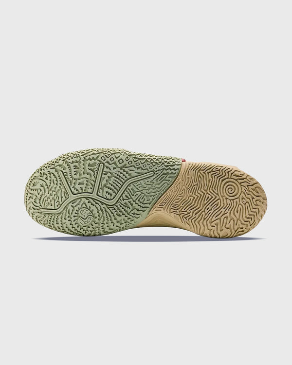 Anta KAI 2 Clutch Kyrie Irving Basketbalschoen Zwart zoolaanzicht