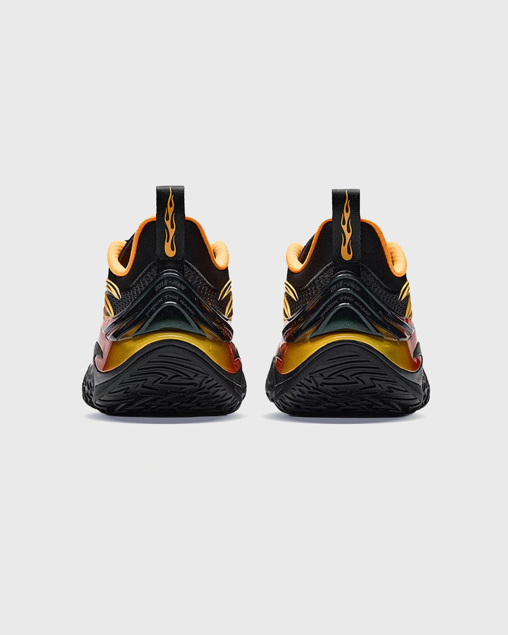 Anta Shock Wave 8 Basketbalschoen Zwart Geel linkeraanzicht
