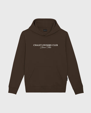 Baron Filou Hoodie Filou 183 Chalet Owners Club Backprint Chocoladebruin
